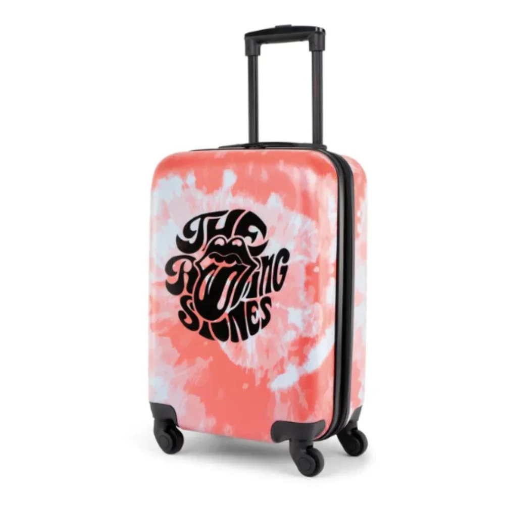 New! The Rolling Stones TIE DYE COLLECTION Luggage Wheeled Carry On Roller Bag